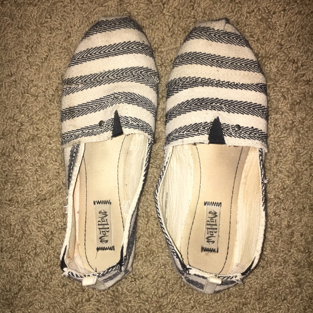 Striped shoes